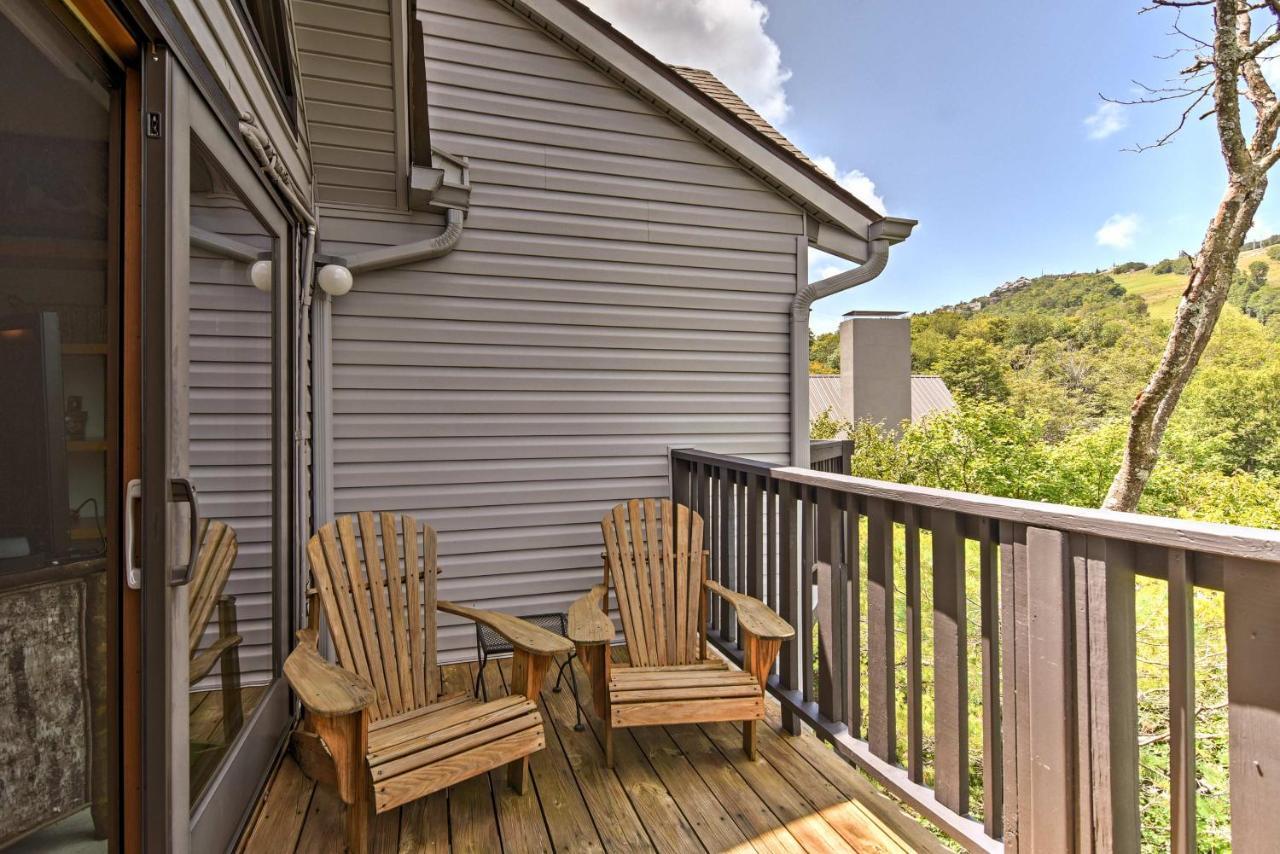 Beech Mountain Condo With Balcony, Walk To Resort! Zewnętrze zdjęcie